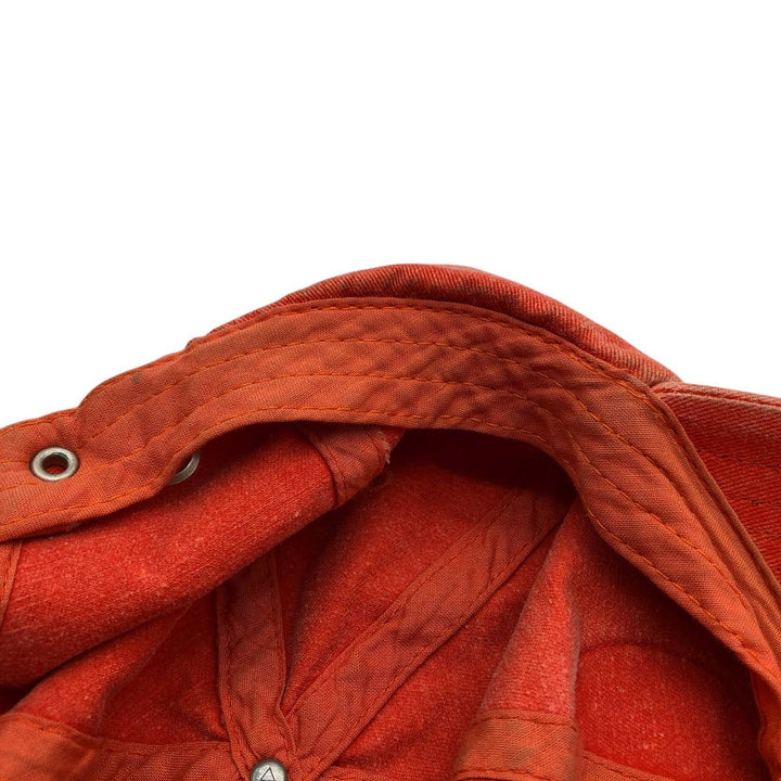 Harley-Davidson 6-Panel Baseball Cap, One Size Fits Most cotton orange type Vintage Second Hand