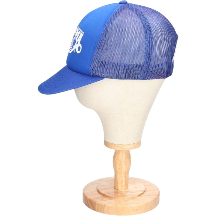 Vintage 1980'S Youpon Alabama Band Mesh Cap, One Size Fits Most cotton blue type Vintage Second Hand