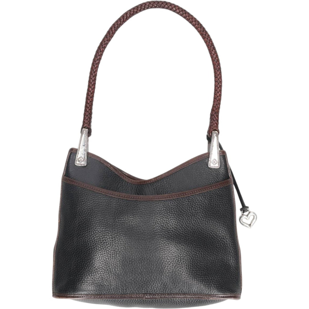 Brighton handbag genuine leather black type Vintage Second Hand