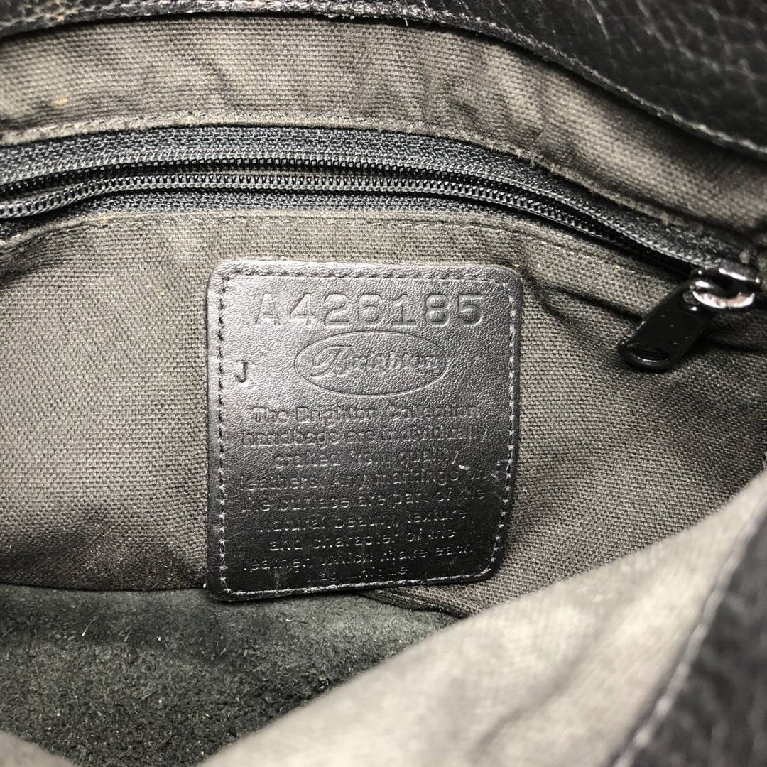 Brighton handbag genuine leather black type Vintage Second Hand