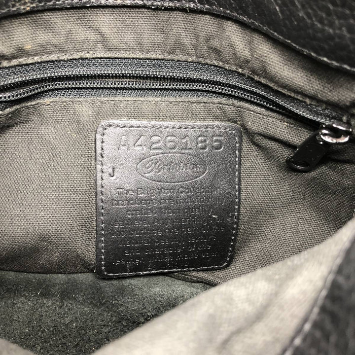 Brighton handbag genuine leather black type Vintage Second Hand