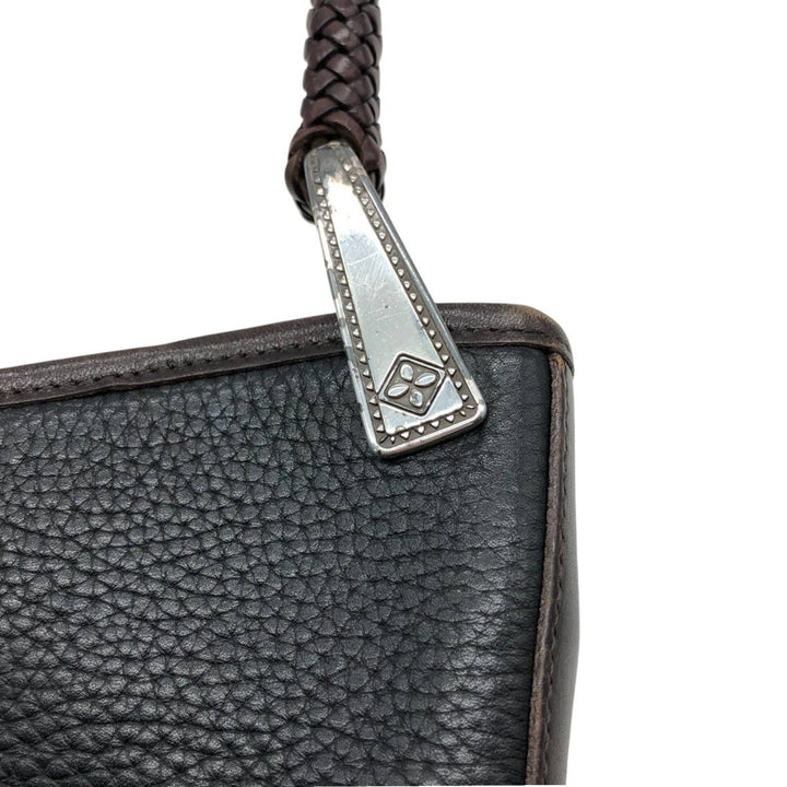 Brighton handbag genuine leather black type Vintage Second Hand