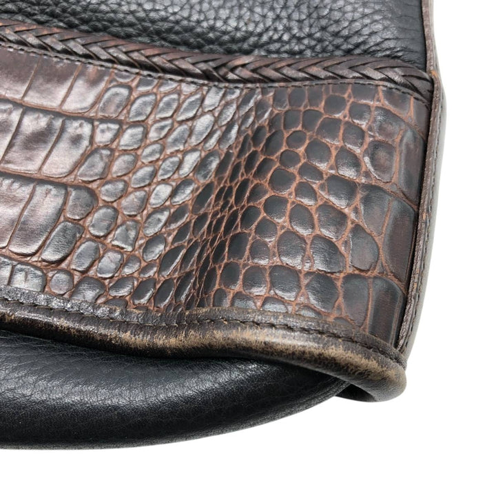 Brighton handbag genuine leather black type Vintage Second Hand