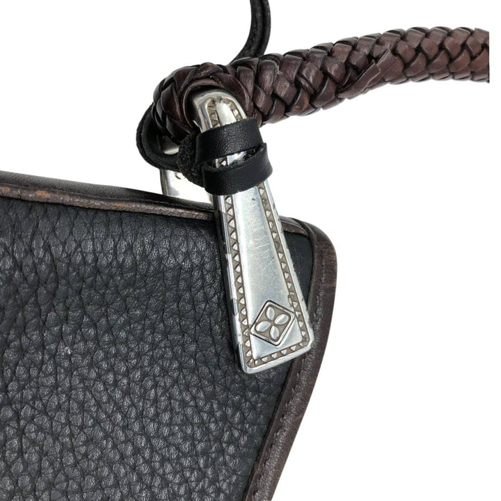 Brighton handbag genuine leather black type Vintage Second Hand