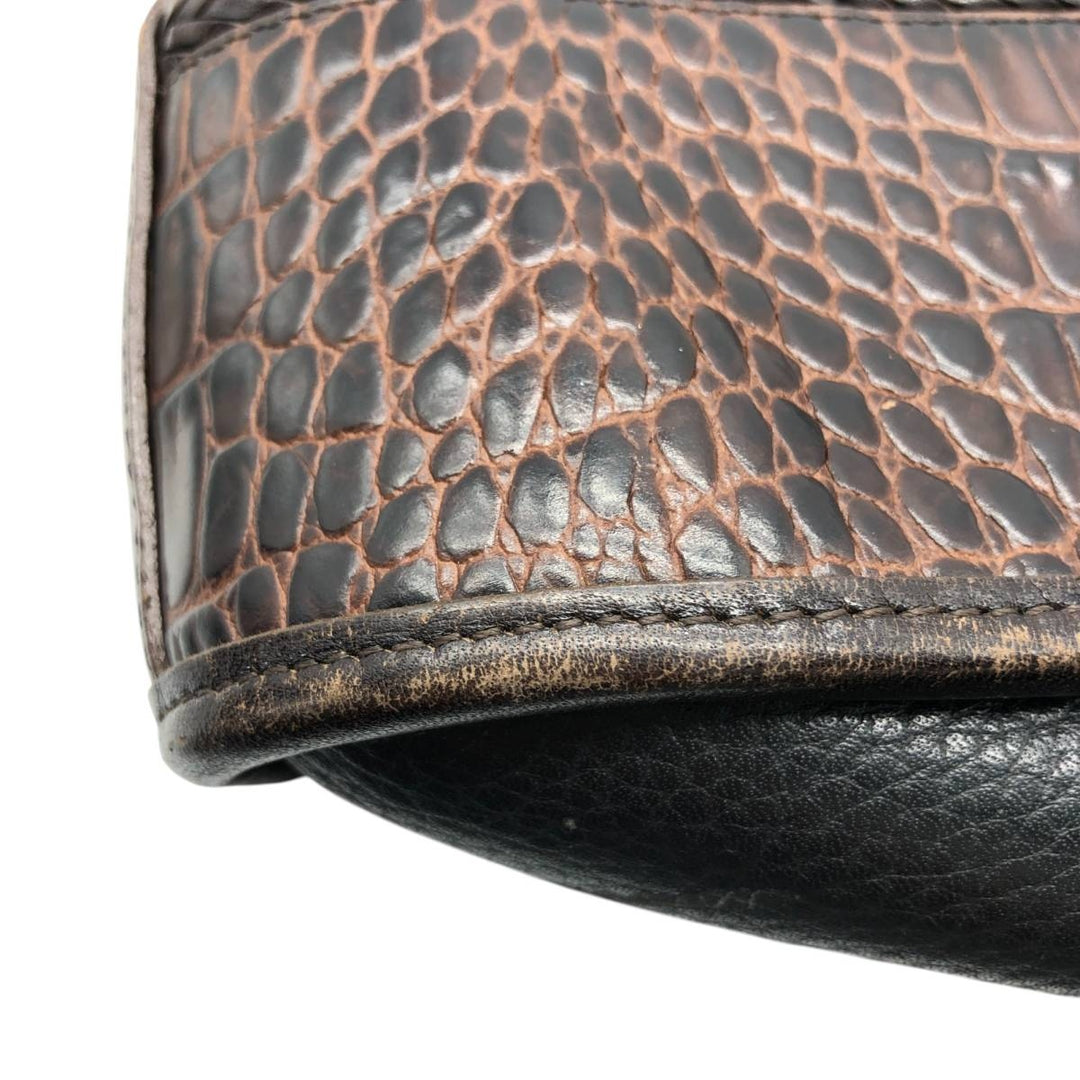 Brighton handbag genuine leather black type Vintage Second Hand