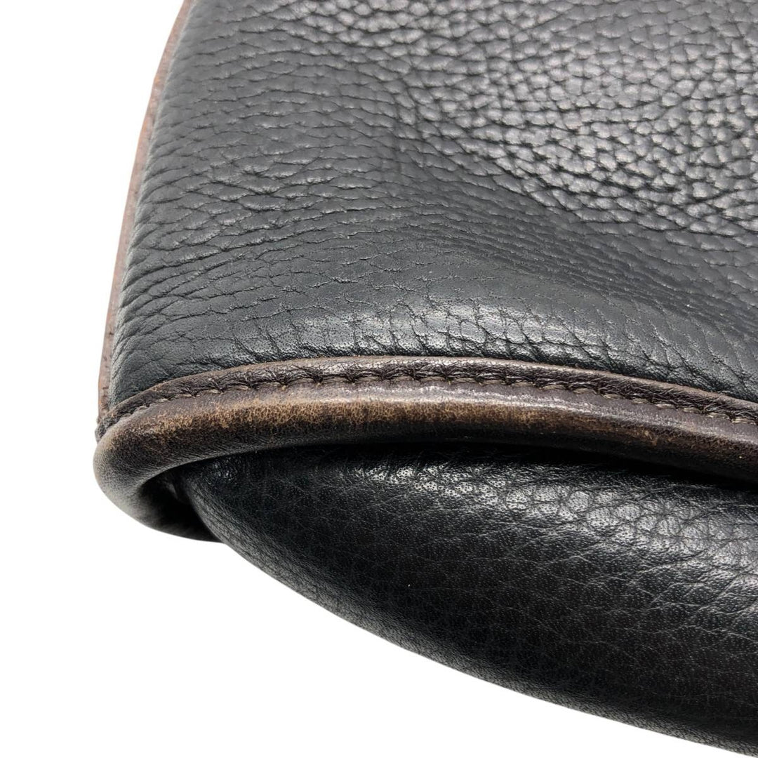 Brighton handbag genuine leather black type Vintage Second Hand