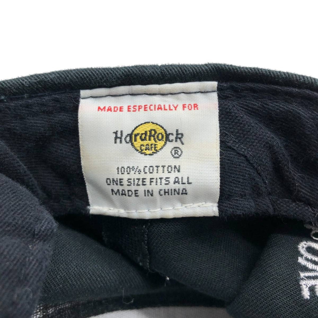 HARD ROCK CAFE Baseball Cap (Free Size) cotton black type Vintage Second Hand