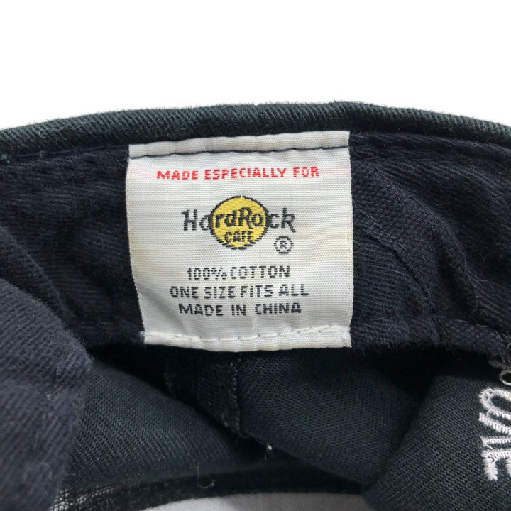 HARD ROCK CAFE Baseball Cap (Free Size) cotton black type Vintage Second Hand