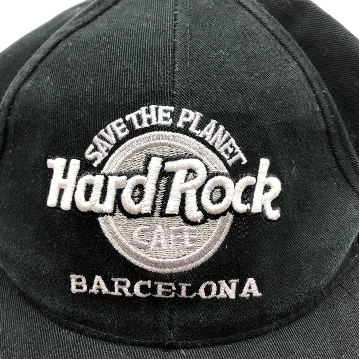 HARD ROCK CAFE Baseball Cap (Free Size) cotton black type Vintage Second Hand