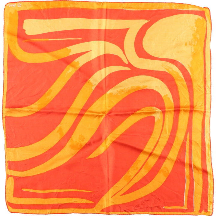 Vera Neumann all-over print scarf unclear orange type Vintage Second Hand