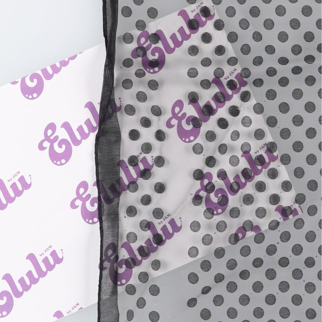 Dot Pattern Scarf unclear black type Vintage Second Hand