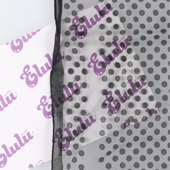 Dot Pattern Scarf unclear black type Vintage Second Hand