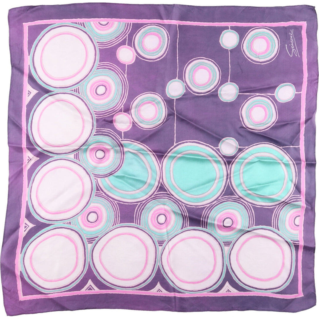 allover scarf unclear purple type Vintage Second Hand