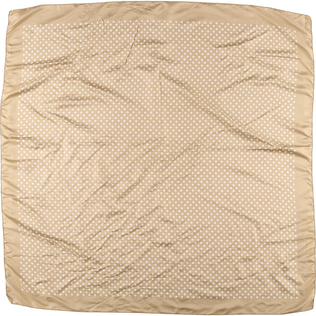 Dot Pattern Scarf unclear Gold type Vintage Second Hand