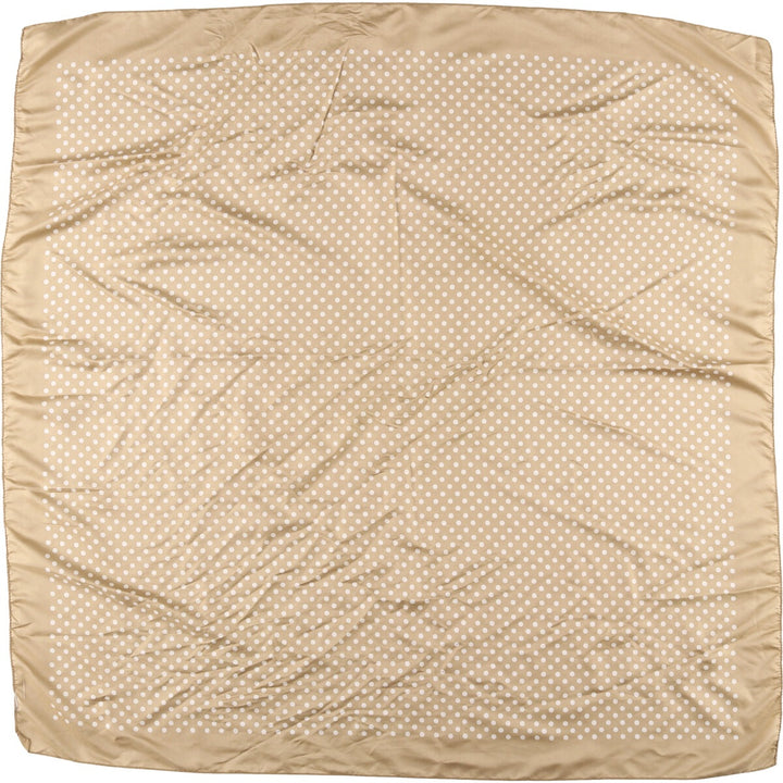 Dot Pattern Scarf unclear Gold type Vintage Second Hand