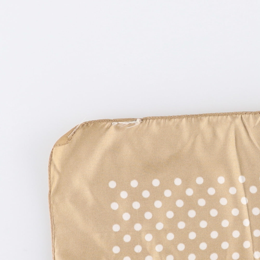 Dot Pattern Scarf unclear Gold type Vintage Second Hand