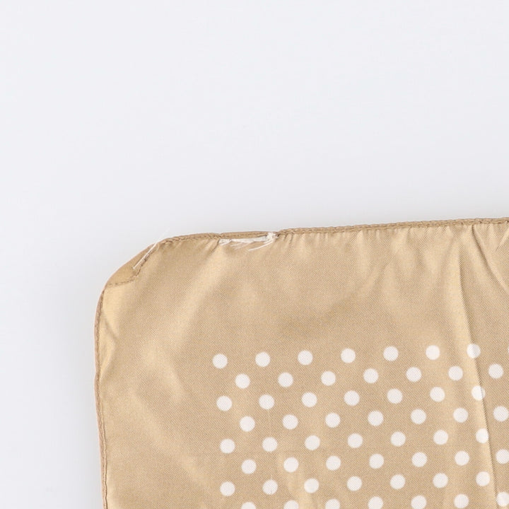 Dot Pattern Scarf unclear Gold type Vintage Second Hand
