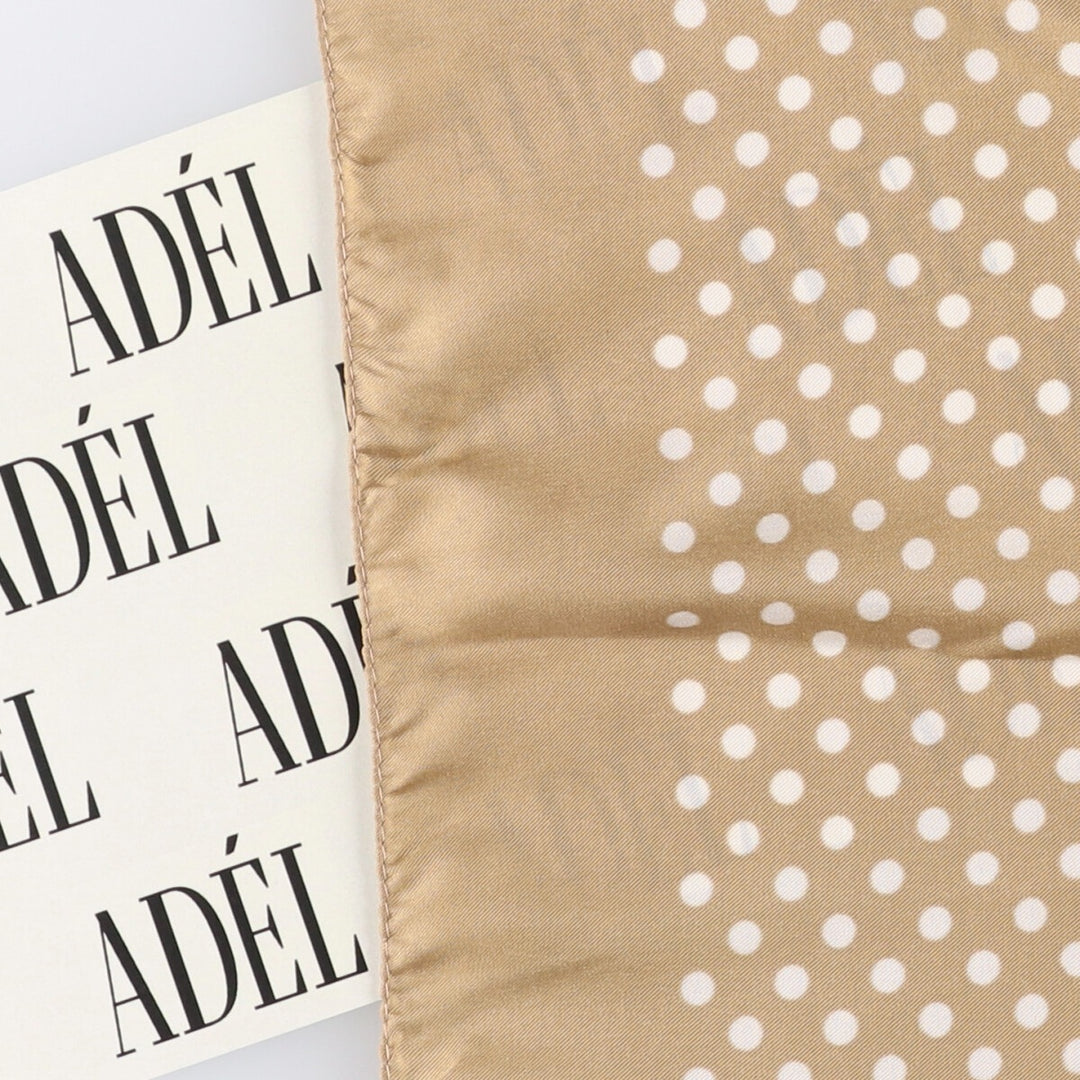 Dot Pattern Scarf unclear Gold type Vintage Second Hand