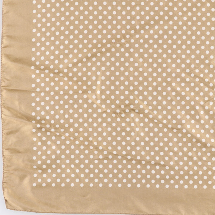 Dot Pattern Scarf unclear Gold type Vintage Second Hand