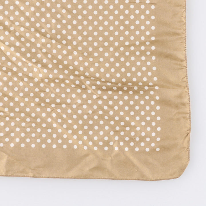 Dot Pattern Scarf unclear Gold type Vintage Second Hand