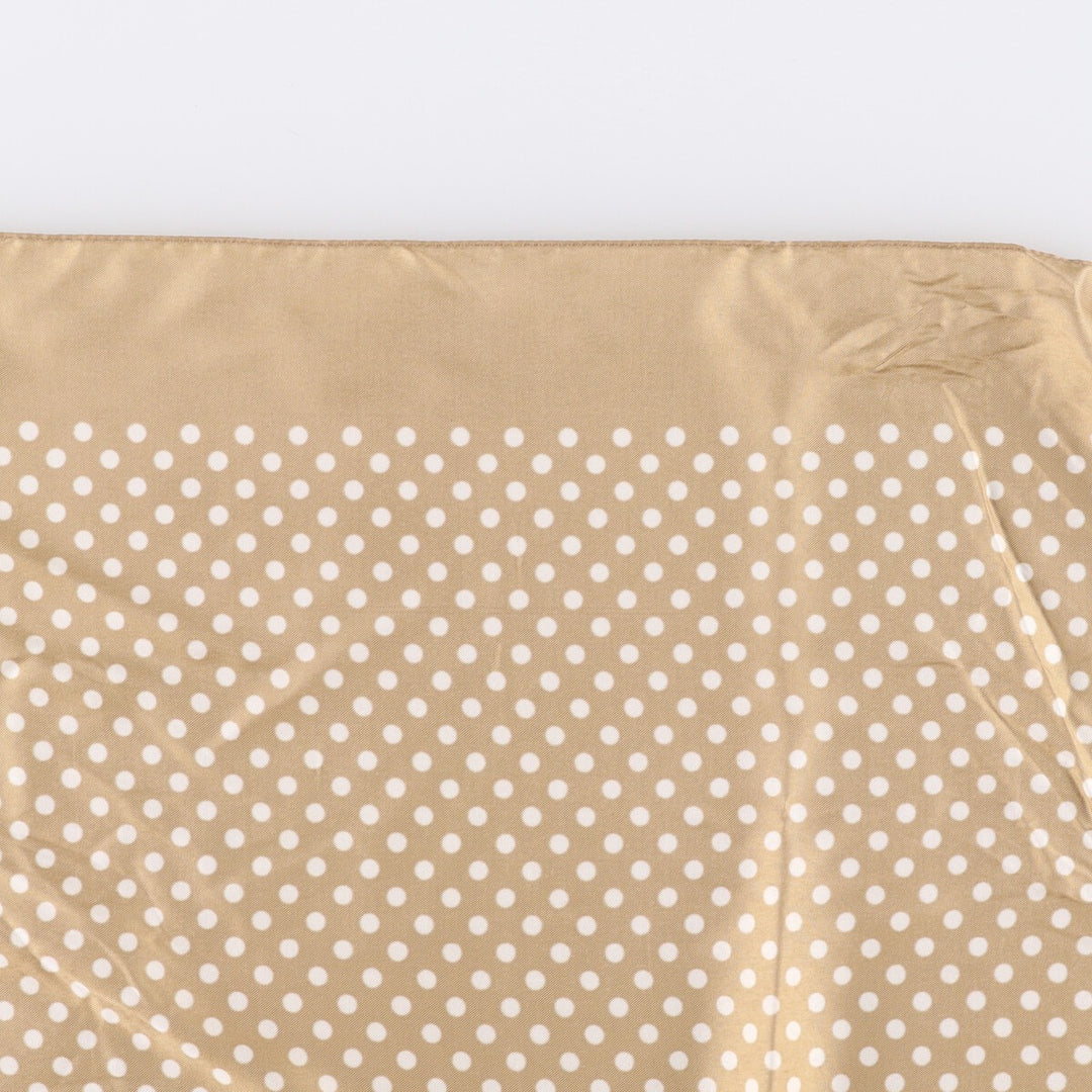 Dot Pattern Scarf unclear Gold type Vintage Second Hand
