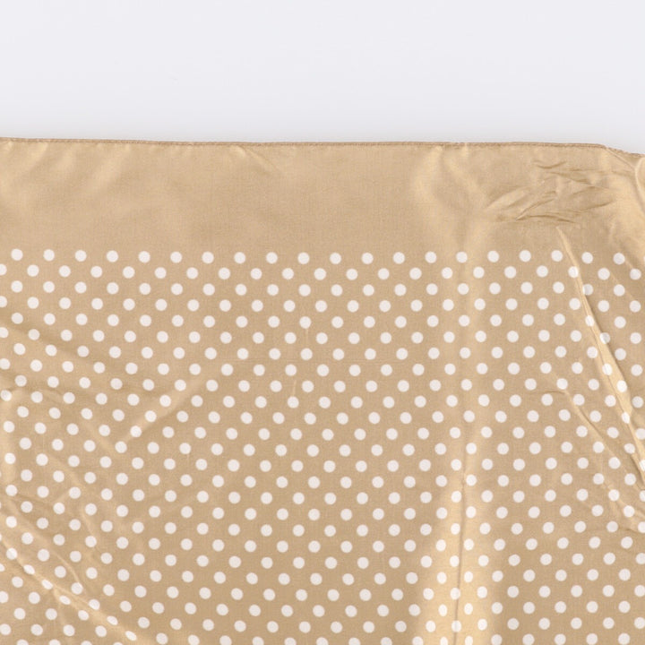 Dot Pattern Scarf unclear Gold type Vintage Second Hand