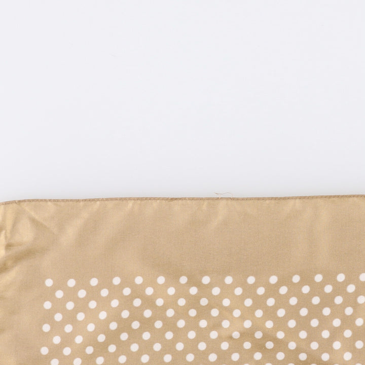 Dot Pattern Scarf unclear Gold type Vintage Second Hand
