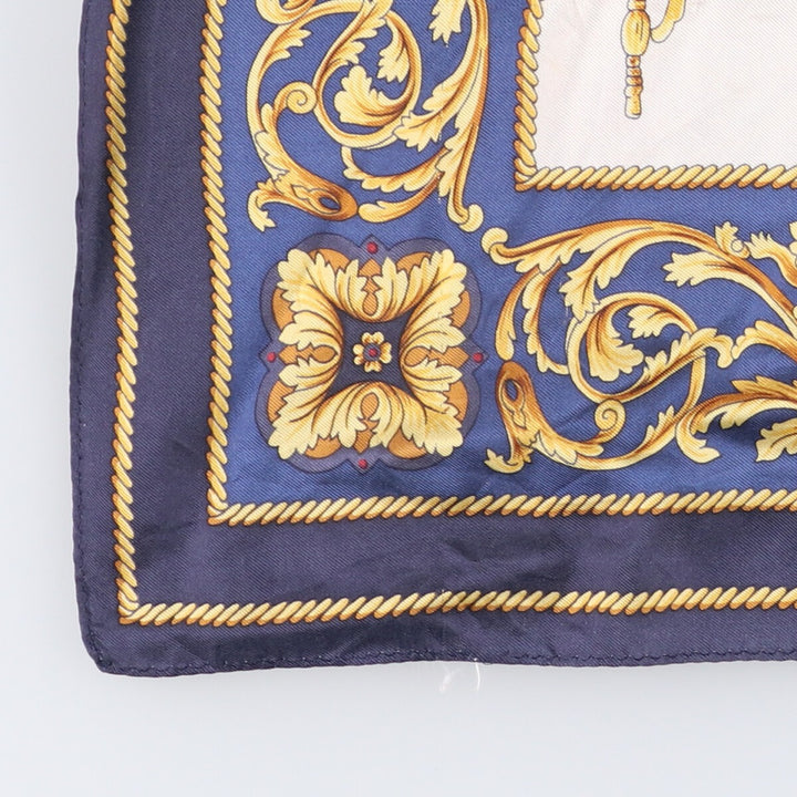 allover scarf unclear navy blue type Vintage Second Hand