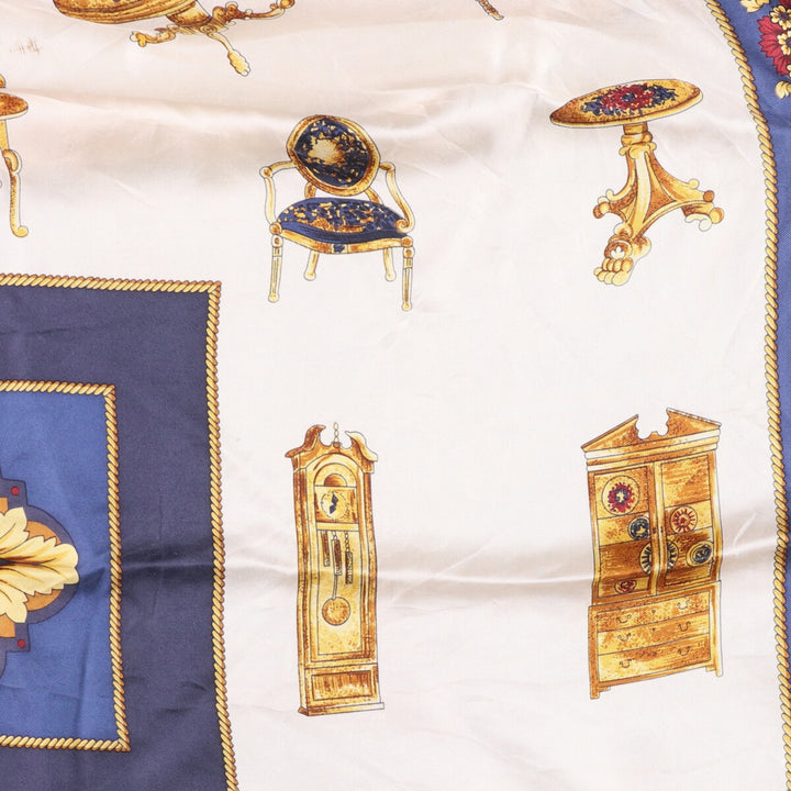 allover scarf unclear navy blue type Vintage Second Hand