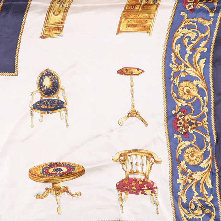 allover scarf unclear navy blue type Vintage Second Hand