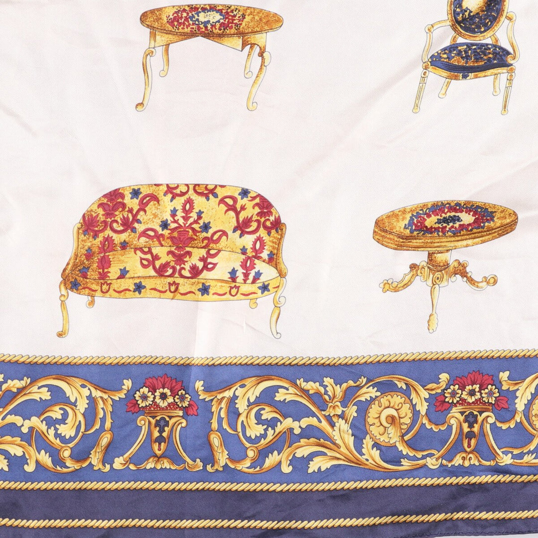 allover scarf unclear navy blue type Vintage Second Hand