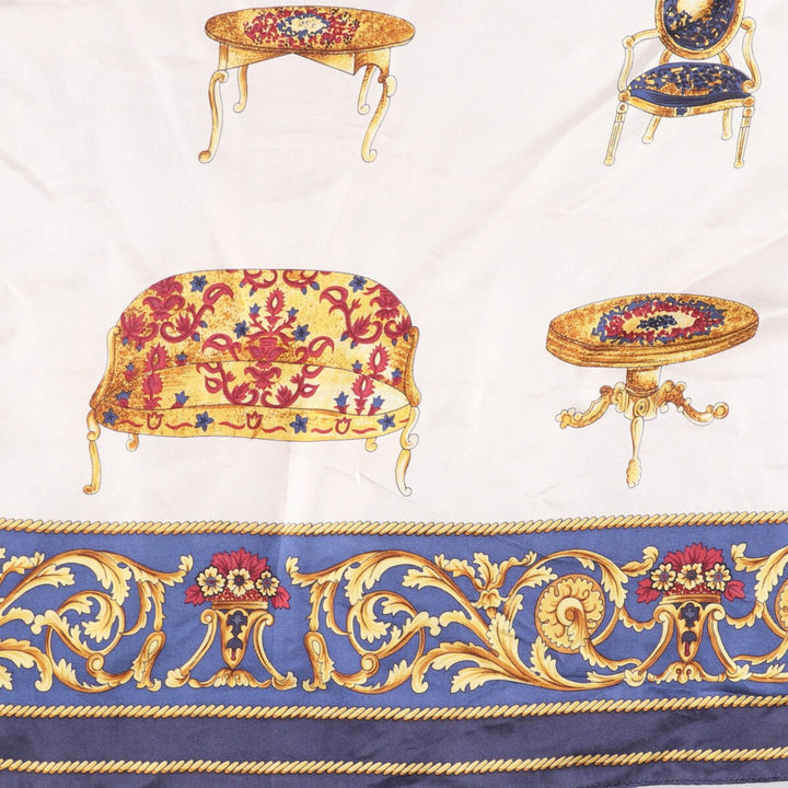 allover scarf unclear navy blue type Vintage Second Hand