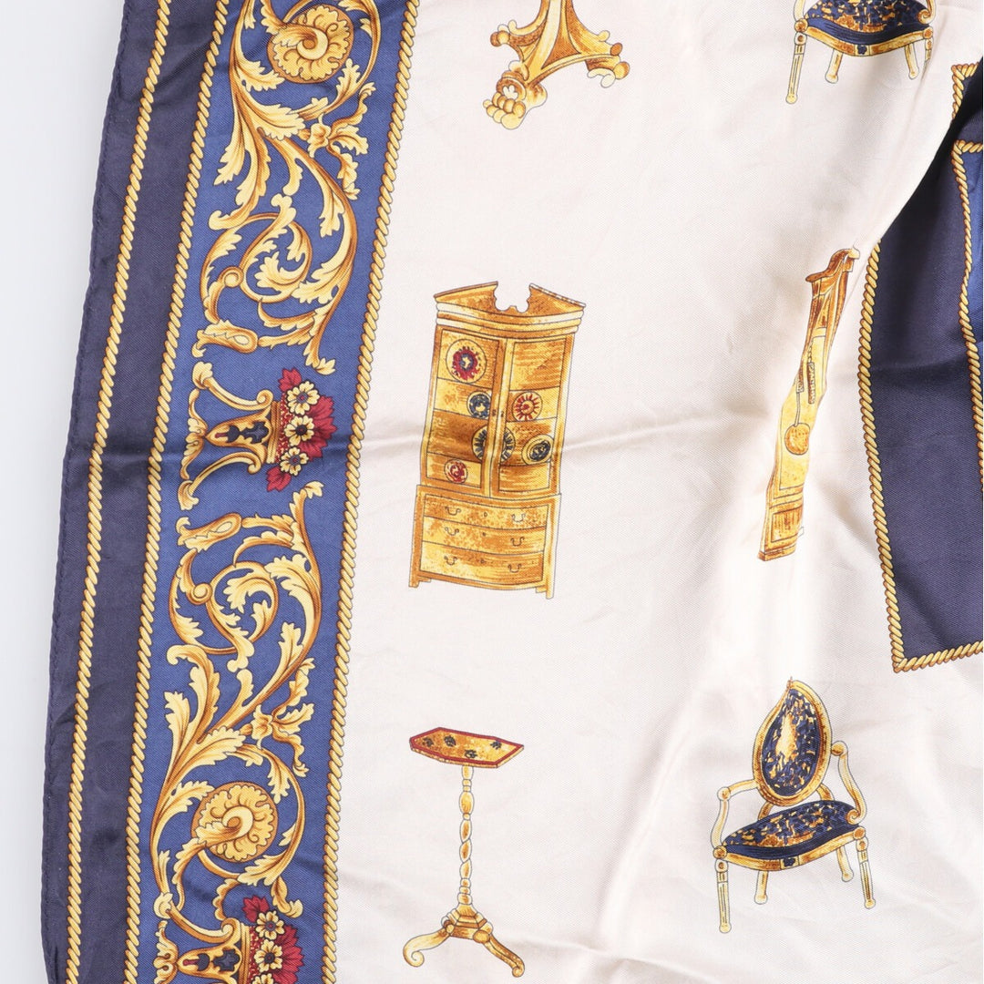 allover scarf unclear navy blue type Vintage Second Hand