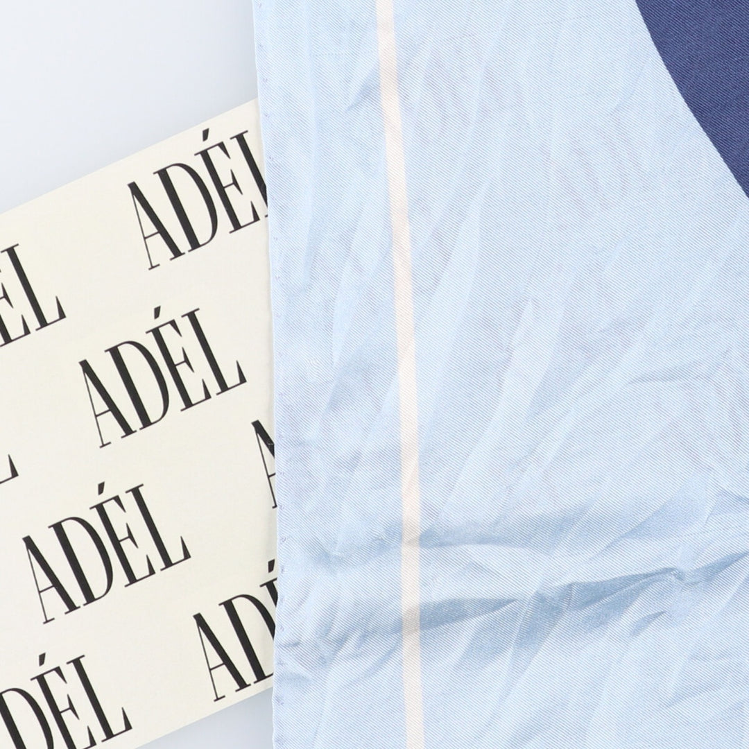 allover scarf unclear Blue type light blue Vintage Second Hand