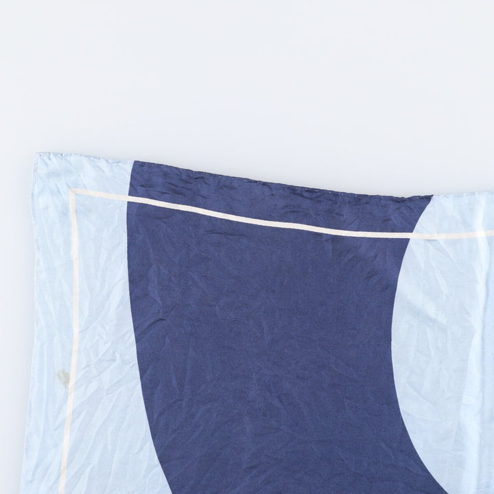 allover scarf unclear Blue type light blue Vintage Second Hand