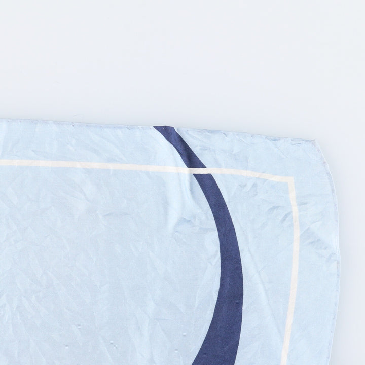 allover scarf unclear Blue type light blue Vintage Second Hand