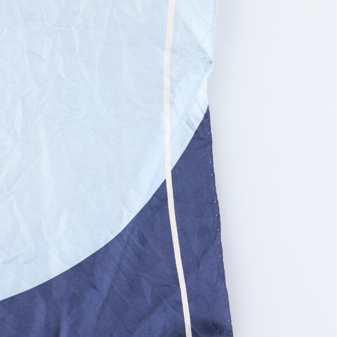 allover scarf unclear Blue type light blue Vintage Second Hand