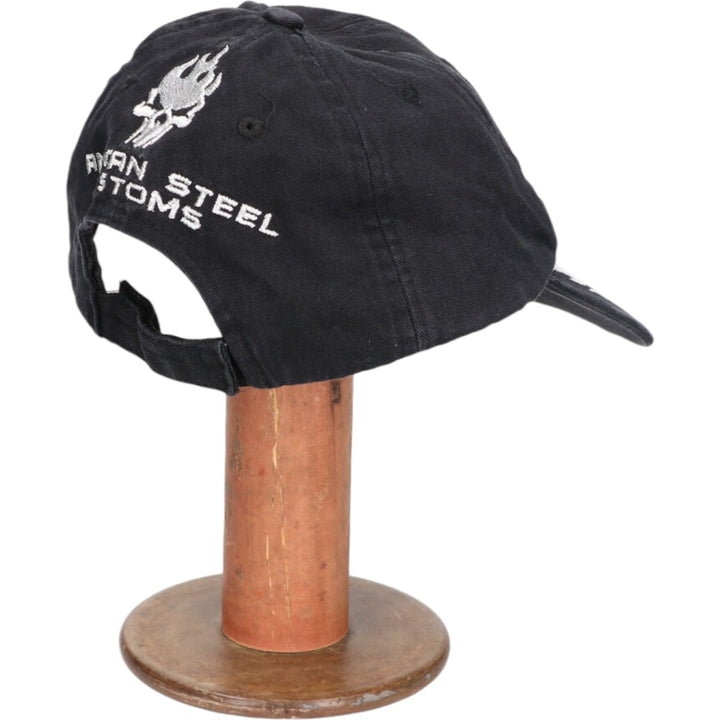 Skull Pattern Baseball Cap (Free Size) cotton black type Vintage Second Hand