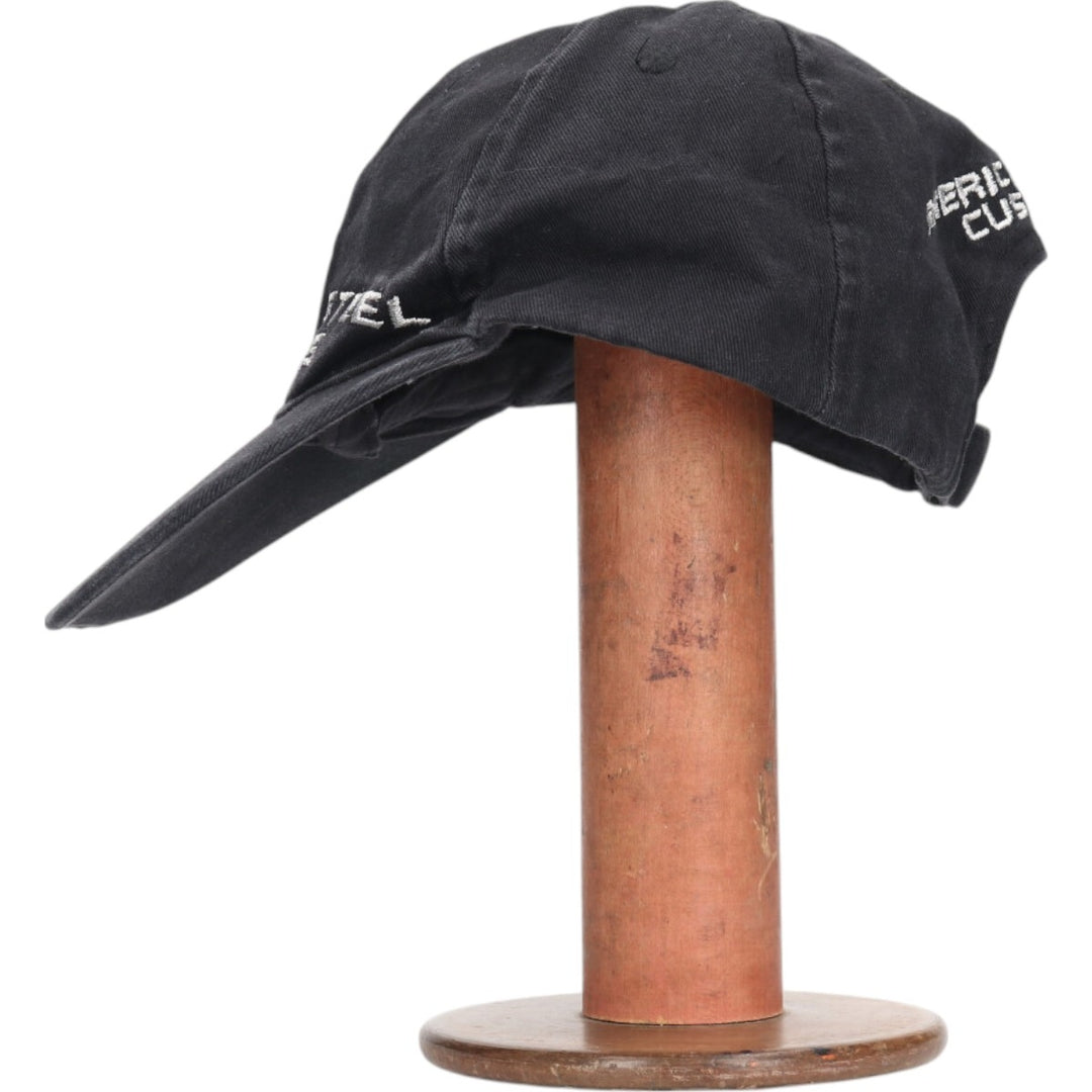 Skull Pattern Baseball Cap (Free Size) cotton black type Vintage Second Hand