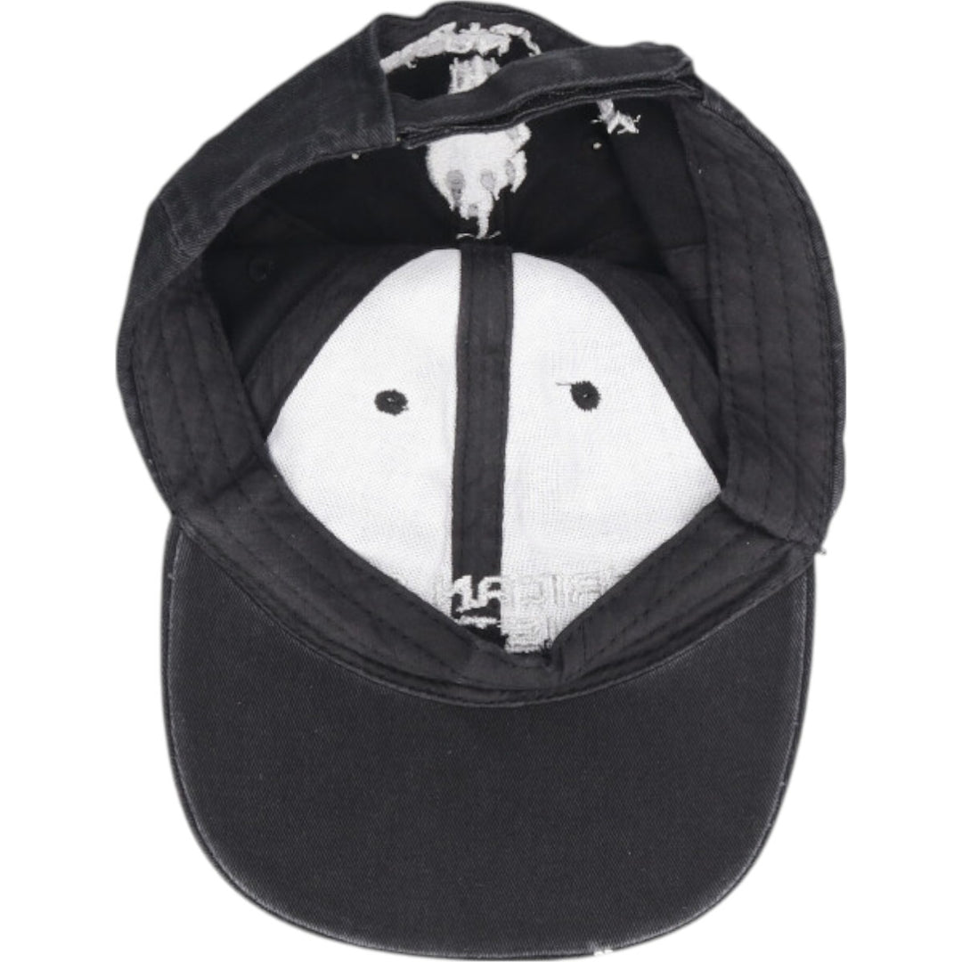 Skull Pattern Baseball Cap (Free Size) cotton black type Vintage Second Hand