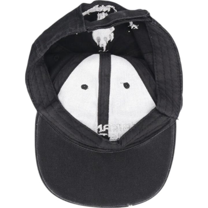 Skull Pattern Baseball Cap (Free Size) cotton black type Vintage Second Hand