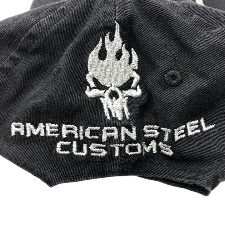 Skull Pattern Baseball Cap (Free Size) cotton black type Vintage Second Hand