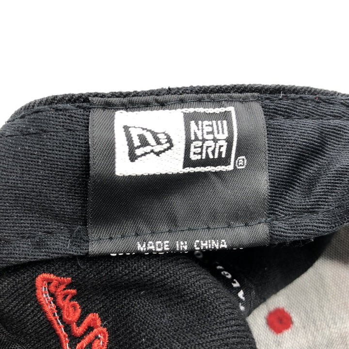 New Era NBA Chicago Bulls Two-tone Baseball Cap Free Size wool black type Vintage Second Hand
