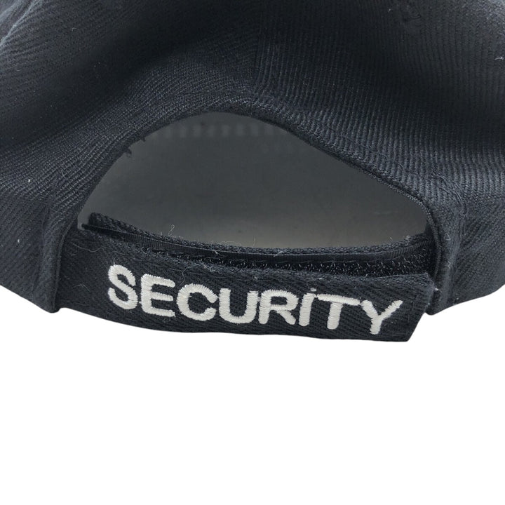 SECURITY Baseball Cap (Free Size) acrylic black type Vintage Second Hand