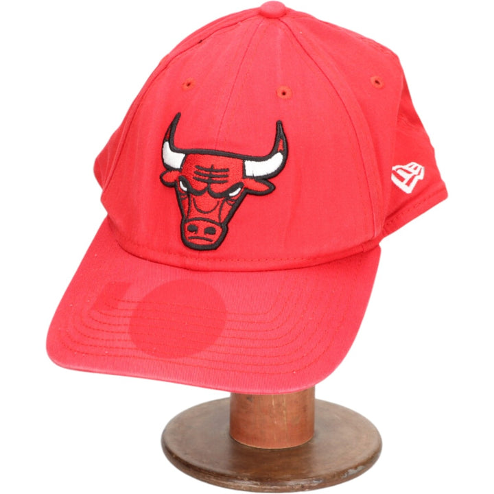 New Era NBA Chicago Bulls Baseball Cap Free Size cotton red type Vintage Second Hand