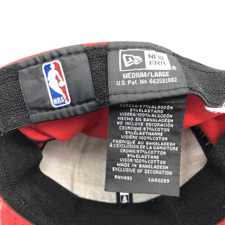 New Era NBA Chicago Bulls Baseball Cap Free Size cotton red type Vintage Second Hand