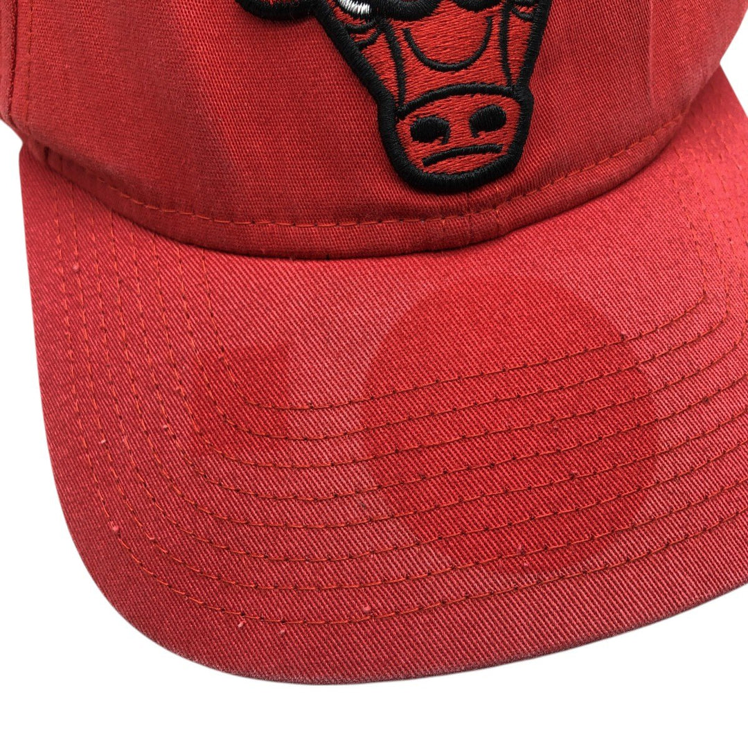 New Era NBA Chicago Bulls Baseball Cap Free Size cotton red type Vintage Second Hand