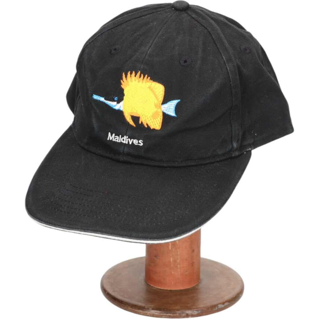 6-panel cap, one size fits all unclear black type Vintage Second Hand