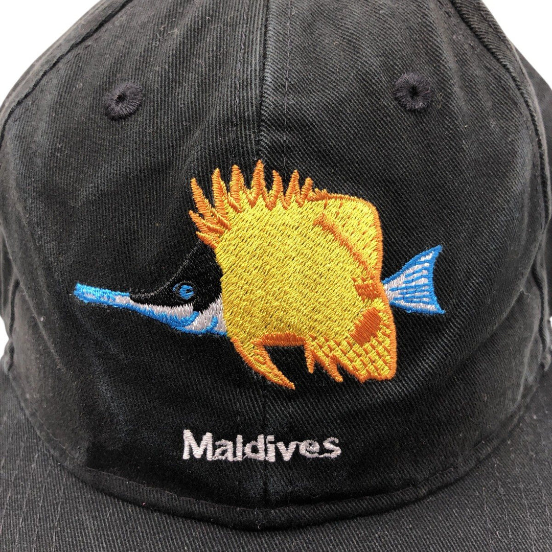 6-panel cap, one size fits all unclear black type Vintage Second Hand