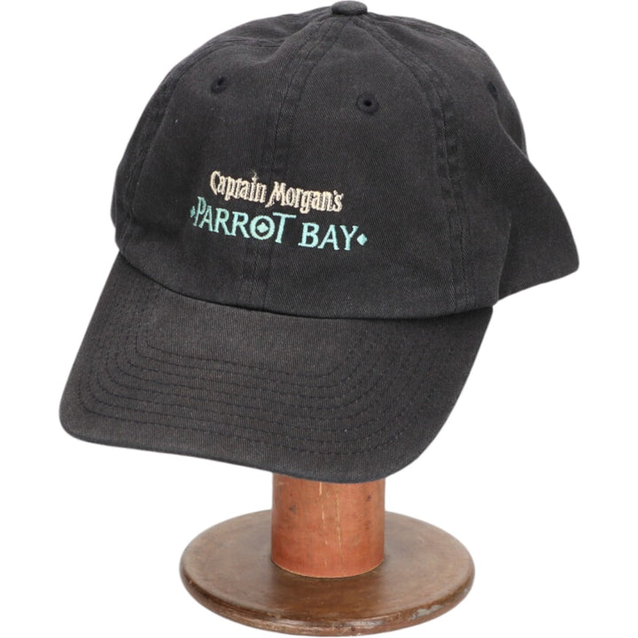 Captain Morgan Parrot Day Advertising Baseball Cap Free Size Adjustable unknown black type Vintage Second Hand